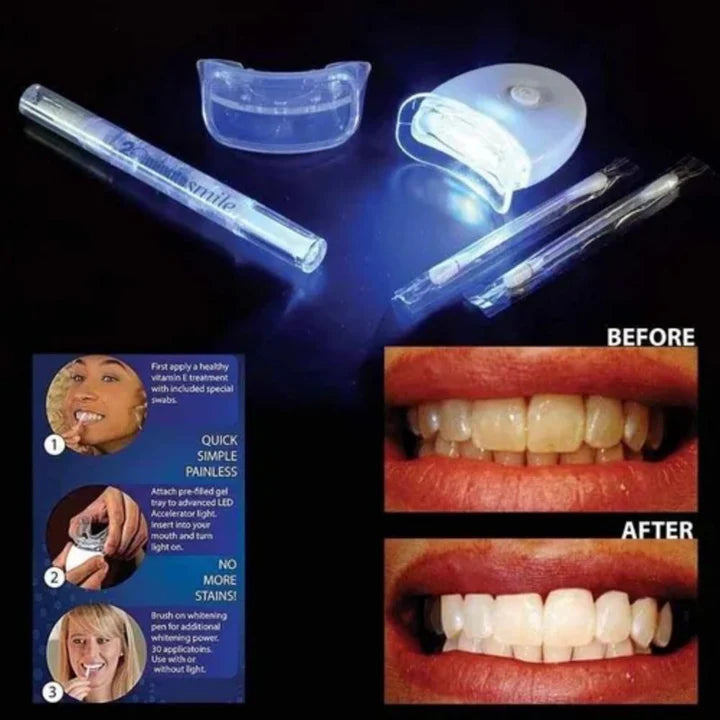 kit blanqueador dental con luz LED